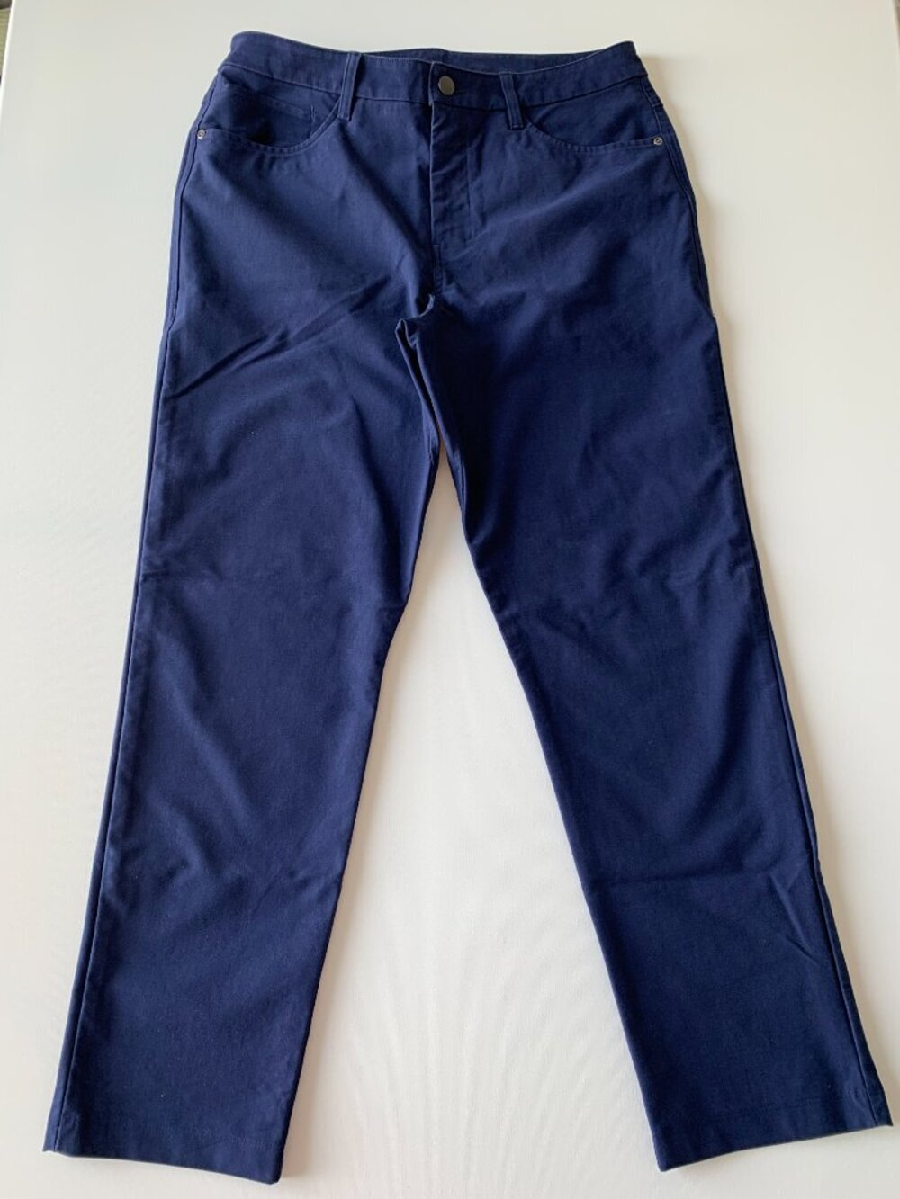 Lululemon Men's Canvas Navy Blue Casual Pants size 32 Inseam 28